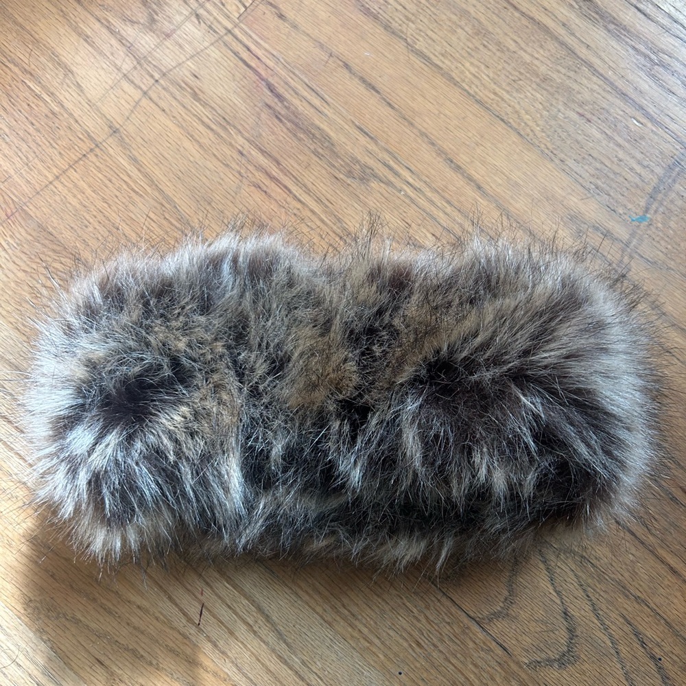 SHEIN Faux Fur Headband - Brown